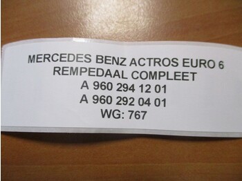 Pedal for Truck Mercedes-Benz A 960 294 12 01/A 960 292 04 01 REMPEDAAL COMPLEET EURO 6: picture 3