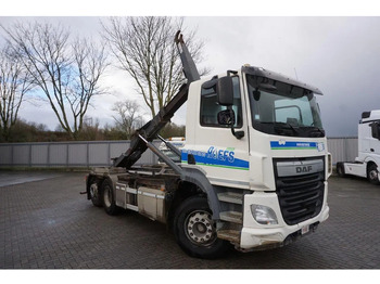 Hook lift truck DAF CF410 / ENGINE RUNNING / DEB / ACC / LWDS / HOOK 18TON / LIFT AXLE / ONLY:375782 KM / AIRCO / AUTOMATIC / EURO-6 / 2016: picture 3