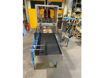 Packaging machinery ATS Tanner UltraSonic US 2000-AB transit banding machine with pneumatic product hold-down and infeed roller table: picture 4