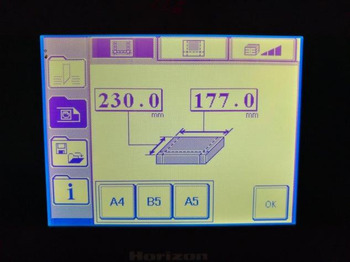 Paper cutting machine Horizon HT-30 autom. Rotary three-knife trimmer: picture 4