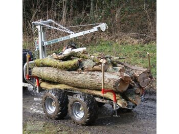 New Forestry trailer Vemac ATV Quad 2ton Rückewagen Holzrückewagen Forst Kran Traktor: picture 2