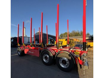New Timber trailer HYDROFAST Przyczepa 3 osiowa / 3 axles timber transport trailer / Remorque à 3 essieux pour le transport de bois / 3-Achs-Rungenanhänger / 3-tengelyes-rönkszállító-pótkocsi / Remorcă pentru transportul lemnului: picture 2