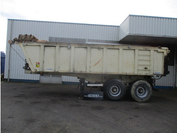 Tipper semi-trailer Kaiser 2 axle , Steel tipper trailer , Drum Brakes , Spring Suspension: picture 2