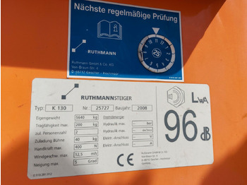 Truck mounted aerial platform Mercedes-Benz VARIO 816D 4x4 HUB Steiger Ruthmann K130: picture 2