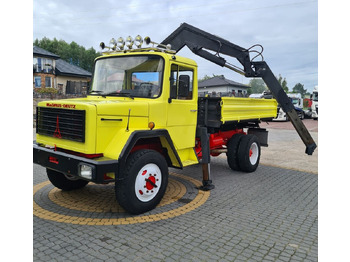 Tipper, Crane truck IVECO MAGIRUS STRALIS kiper 4x4 + HDS: picture 4