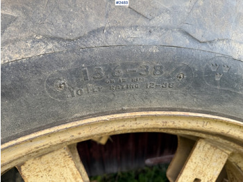 Wheel and tire package for Agricultural machinery Tractor tires with rings Goodyear 13.6-38: picture 4