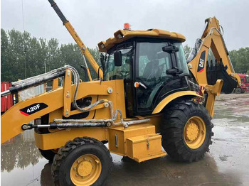 Wheel loader Used Wheel Loader CAT420F Caterpillar 420F Construction Machinery Mini Wheel Skid Steer Loader in Stock: picture 2