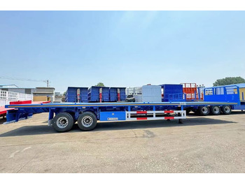New Dropside/ Flatbed semi-trailer for transportation of bulk materials TITAN 2 Axle 45 Ft Flatbed Trailers for Sale in Algeria: picture 2