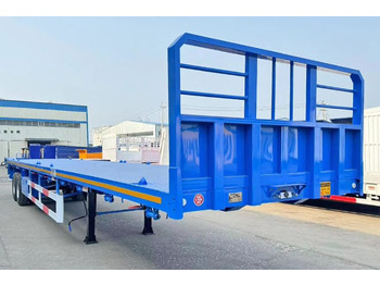 New Dropside/ Flatbed semi-trailer for transportation of bulk materials TITAN 2 Axle 45 Ft Flatbed Trailers for Sale in Algeria: picture 5