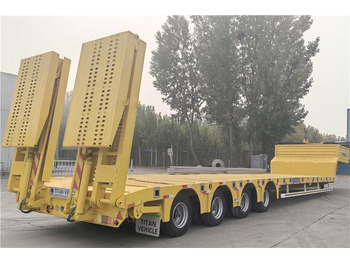 New Low loader semi-trailer TITAN Heavy Duty 4 Low Bed Trailer for Sale Price In Guinea: picture 3