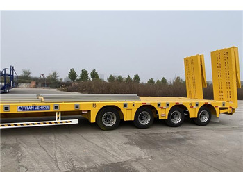 New Low loader semi-trailer TITAN Heavy Duty 4 Low Bed Trailer for Sale Price In Guinea: picture 4