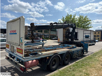 Dropside/ Flatbed semi-trailer Samro open laadbak Hiab: picture 3