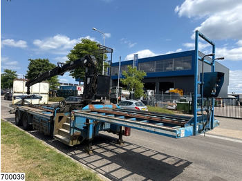 Dropside/ Flatbed semi-trailer Samro open laadbak Hiab: picture 4