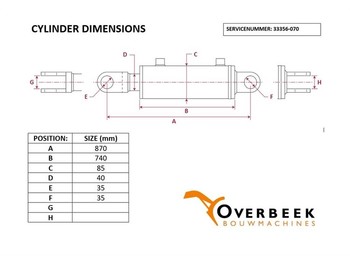 Hydraulics Atlas AR46C - Lifting cylinder/Hubzylinder/Hefcilinder: picture 4