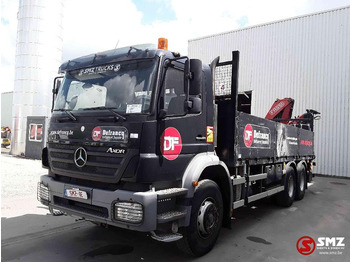 Dropside/ Flatbed truck, Crane truck Mercedes-Benz Axor 2633 fassi f 170-3 remote: picture 3