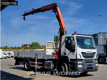 Dropside/ Flatbed truck, Crane truck Iveco Stralis 310 4X2 Palfinger PK14502-SH Kran Crane Rotator Steel suspension Euro 6: picture 3