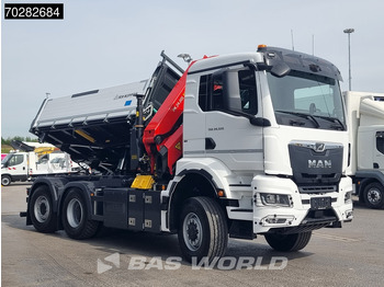 New Tipper, Crane truck MAN TGS 28.520 6X4 Palfinger PK24001 SLD 5 Kran 2-way tipper Retarder Big-Axle Liftachse Euro 6: picture 3