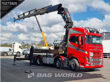 Dropside/ Flatbed truck, Crane truck Volvo FH16 650 8X4 Hiab X-HIPRO 1058EP-6 Kran Crane ADR Lift+Lenkachse Euro 6: picture 2