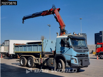 Tipper, Crane truck Volvo FMX 420 6X4 Fassi F155A.2.22 Crane 9m3 Big-Axle Automatic Euro 5: picture 2