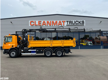 Tipper, Crane truck DAF FAT 75 CF 340 6x4 Manual Full steel Hiab 16 Tonmeter laadkraan: picture 4