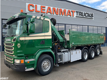 Tipper, Crane truck Scania G 490 8x4 Euro 6 Hiab 24 Tonmeter laadkraan: picture 4