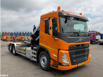 Hook lift truck, Crane truck Volvo FM 430 HMF 23 Tonmeter laadkraan: picture 3