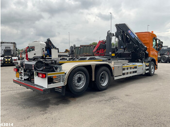 Hook lift truck, Crane truck Volvo FM 430 HMF 23 Tonmeter laadkraan: picture 4