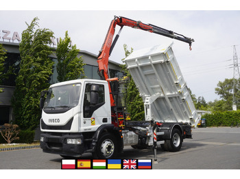 IVECO Eurocargo 160-250 / Fassi F95 crane / 120 tho. km / 3-sided tipper on lease IVECO Eurocargo 160-250 / Fassi F95 crane / 120 tho. km / 3-sided tipper: picture 1