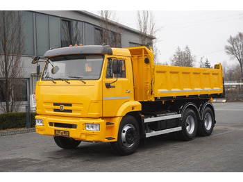 Tipper, Crane truck KAMAZ T2530 E5 6×4 / 3-sided tipper: picture 3