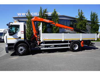 Crane truck RENAULT C280 DTI 8 / FASSI crane 5.6 T / range 8 m / Flatbed 15 EPAL: picture 2