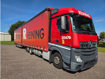 Curtainsider truck Mercedes-Benz Actros 2545 6X2 Retarder Volumecombi: picture 2