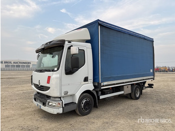 Curtainsider truck RENAULT Midlum