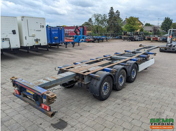 Container transporter/ Swap body semi-trailer Krone SDC 27 3-Assen SAF - Lift as - Schijfremmen - Achterschuiver - 20 2x20FT/30/40FT: picture 2