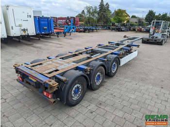 Container transporter/ Swap body semi-trailer Krone SDC 27 3-Assen SAF - Lift as - Schijfremmen - Achterschuiver - 20 2x20FT/30/40FT: picture 4