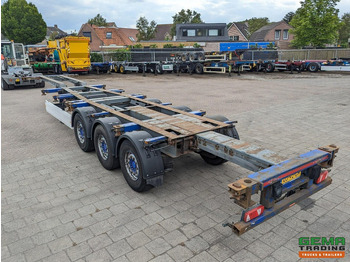 Container transporter/ Swap body semi-trailer Krone SDC 27 3-Assen SAF - Lift as - Schijfremmen - Achterschuiver - 20 2x20FT/30/40FT: picture 5