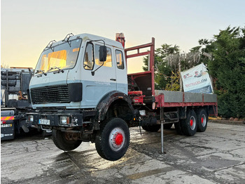 Dropside/ Flatbed truck, Crane truck Mercedes-Benz SK 2635 V8 6X6 Chassis Spring/spring ZF Man Gear OM442: picture 2