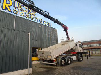 Tipper, Crane truck MAN TGS 28.400 + 6x4 front traction + HMF 2320 + tipper + MANUAL + REMOTE: picture 3