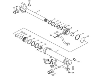 Hydraulic cylinder CASE