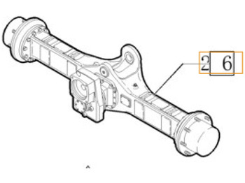 Rear axle CASE