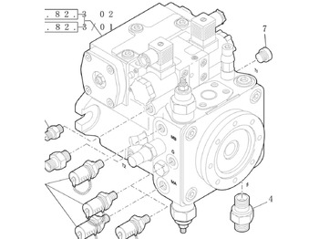 New Hydraulic pump for Construction machinery Case 87667156 - 87667155: picture 3