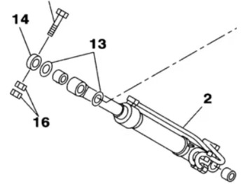 Hydraulic cylinder CASE