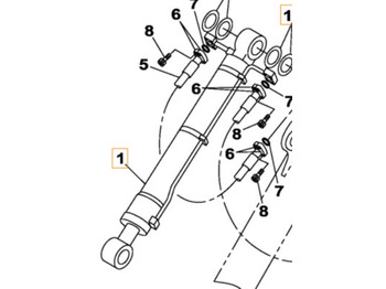 Hydraulic cylinder CASE