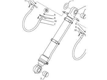 Hydraulic cylinder CASE