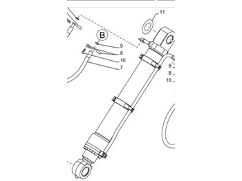 Hydraulic cylinder CASE