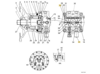 Swing motor NEW HOLLAND