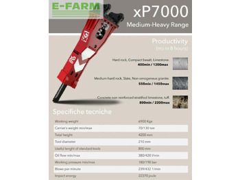 Hydraulic hammer for Construction machinery xp7000: picture 2 Hydraulic hammer for Construction machinery xp7000: picture 2