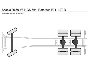Cab chassis truck Scania R650 V8 NGS 6x4, Retarder: picture 3 Cab chassis truck Scania R650 V8 NGS 6x4, Retarder: picture 3