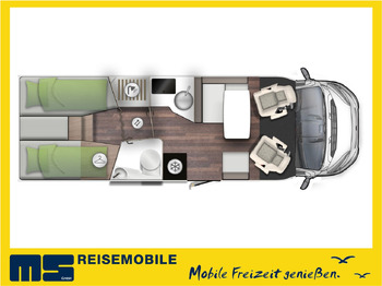 New Semi-integrated motorhome Forster T 745 EB /-MODELL 2025- / EINZELBETTEN & RAUMBAD: picture 2