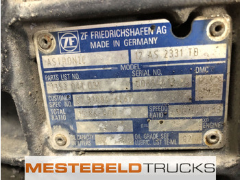 Gearbox and parts for Truck MAN Versnellingsbak 12 AS 2331 TD + IT3: picture 5 Gearbox and parts for Truck MAN Versnellingsbak 12 AS 2331 TD + IT3: picture 5