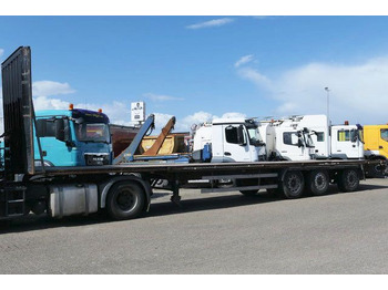 Dropside/ Flatbed semi-trailer Krone SDP 27/gelenkt/SAF/Mitnahmstapler: picture 3